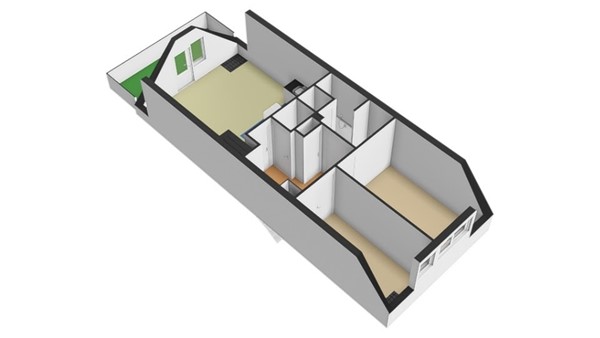 Floorplan - Groene Hilledijk 270E, 3074 AE Rotterdam